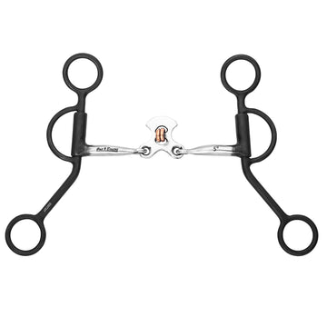 BAR H EQUINE Western Antique Argentine Shank Bit with Floating Spoon Mouthpiece